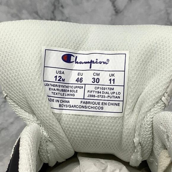 Champion White and Blue Athletic Shoes main image 4